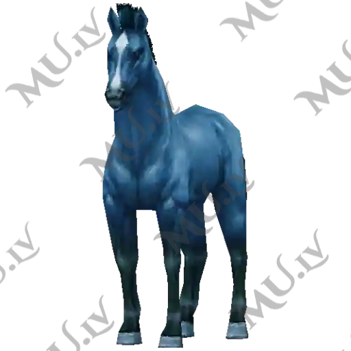 New Year Blue Horse
